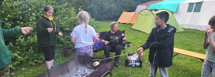 Cooking smores