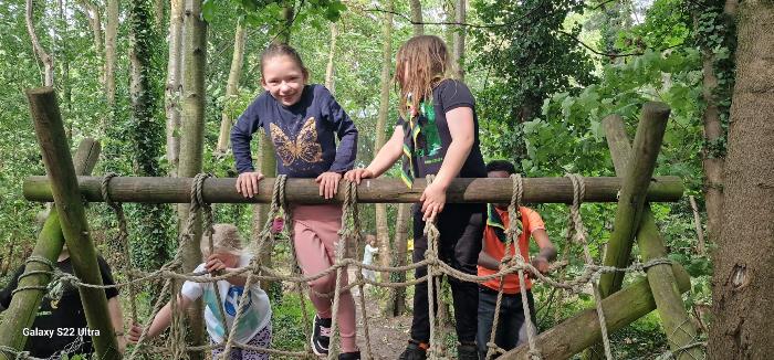 Cubs on the assault course